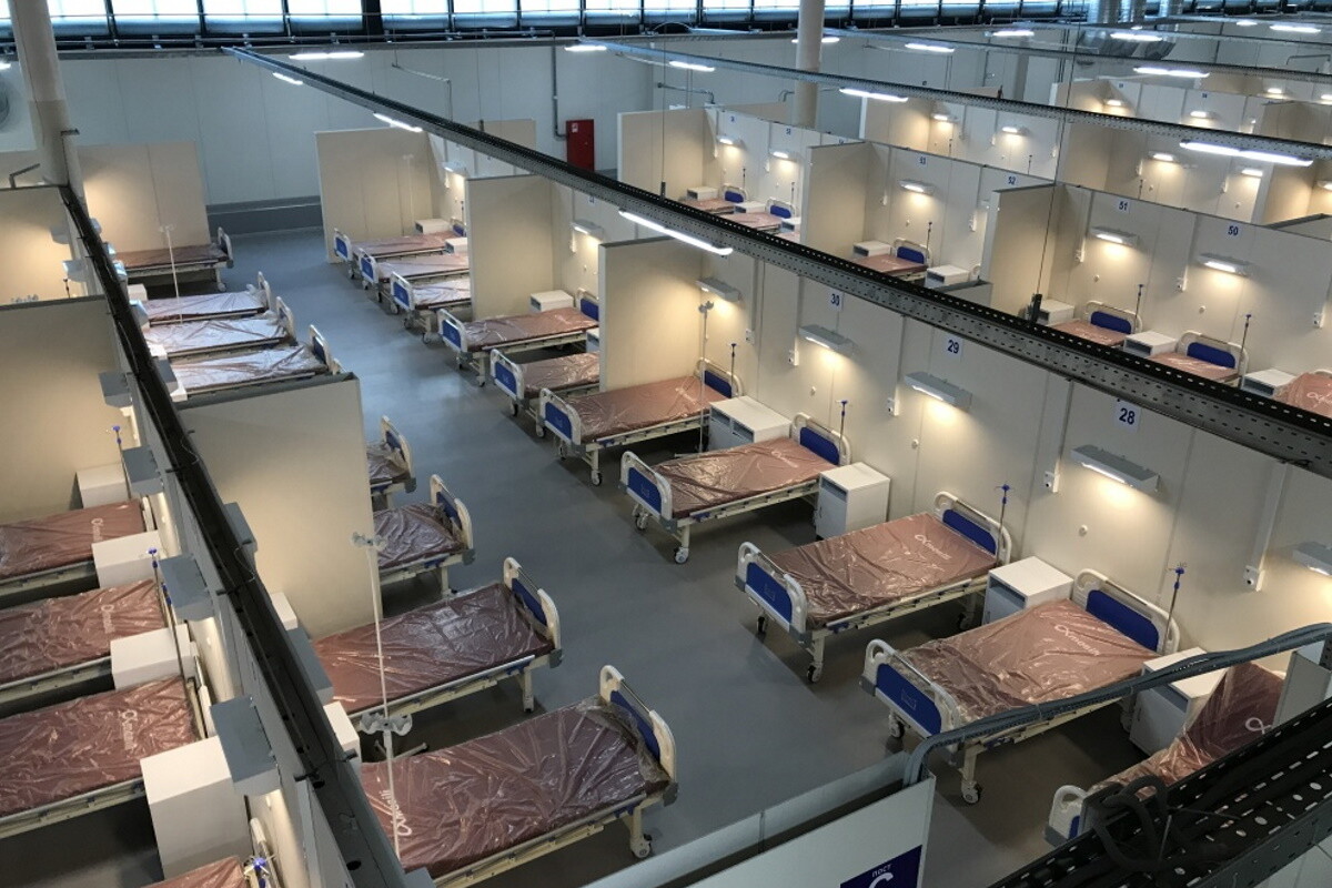 Седьмой павильон «Ленэкспо» прекратил прием больных с коронавирусом