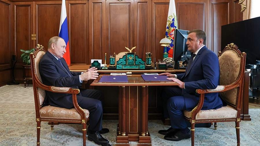 Путин провел встречу с губернатором Тульской области
