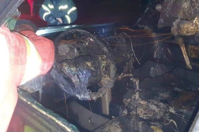 В Мурманской области загорелся Land Cruiser