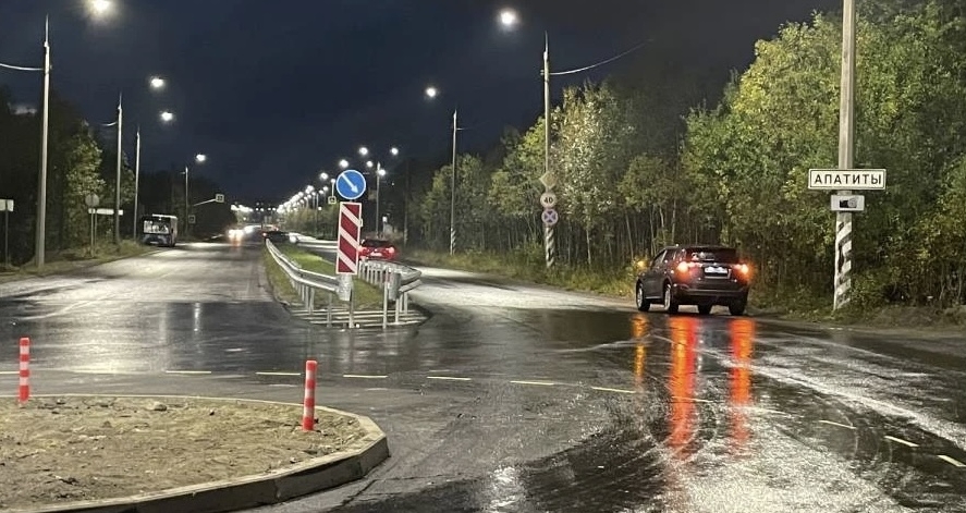 В Апатитах обезопасили участок дороги