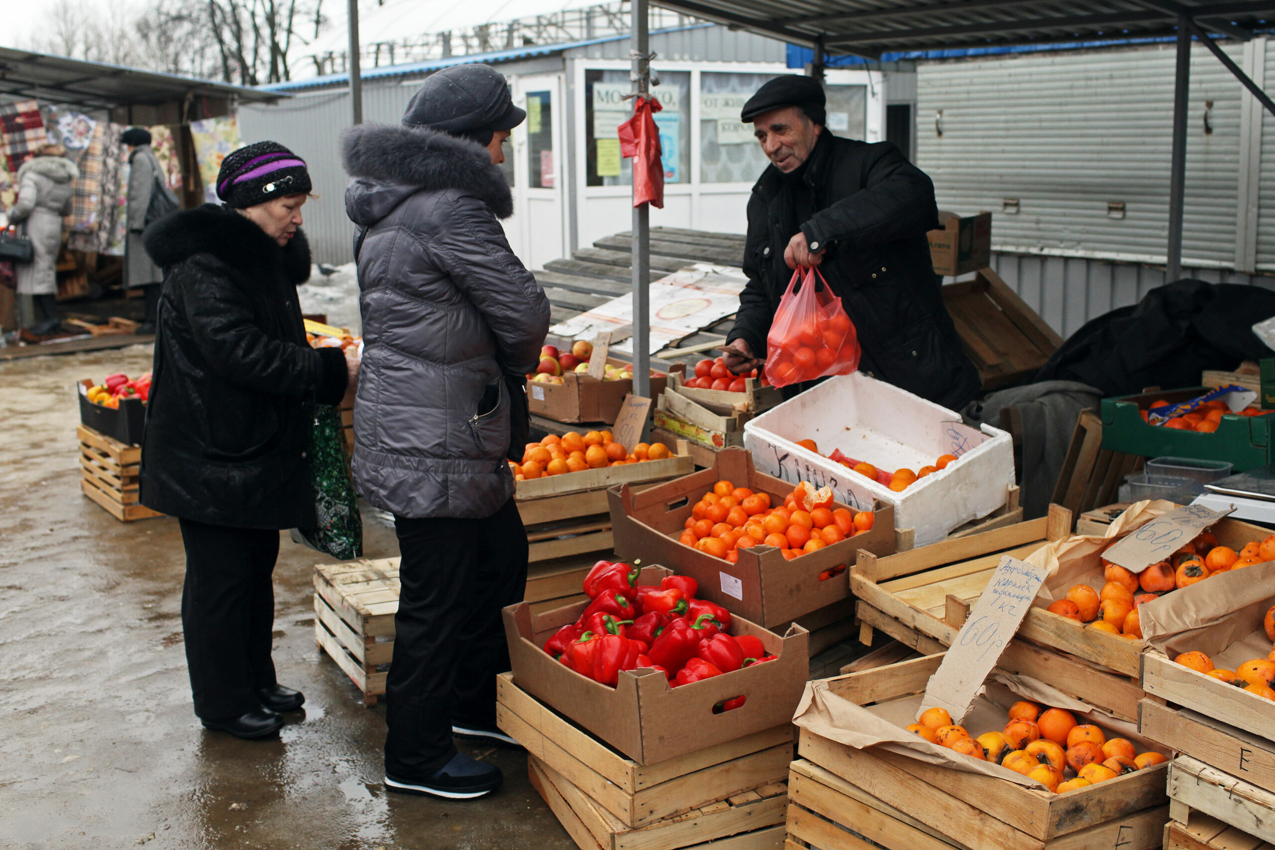 Фермерам разрешат продавать продукцию у входов в ТЦ в Петербурге