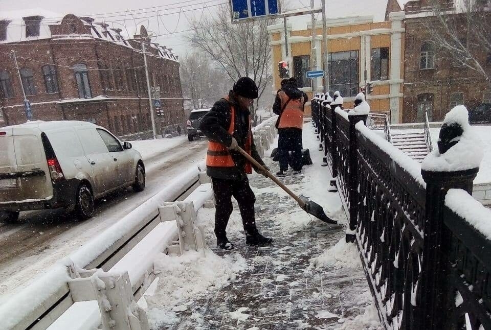 С улиц Астрахани вывезли 200 тонн снега 