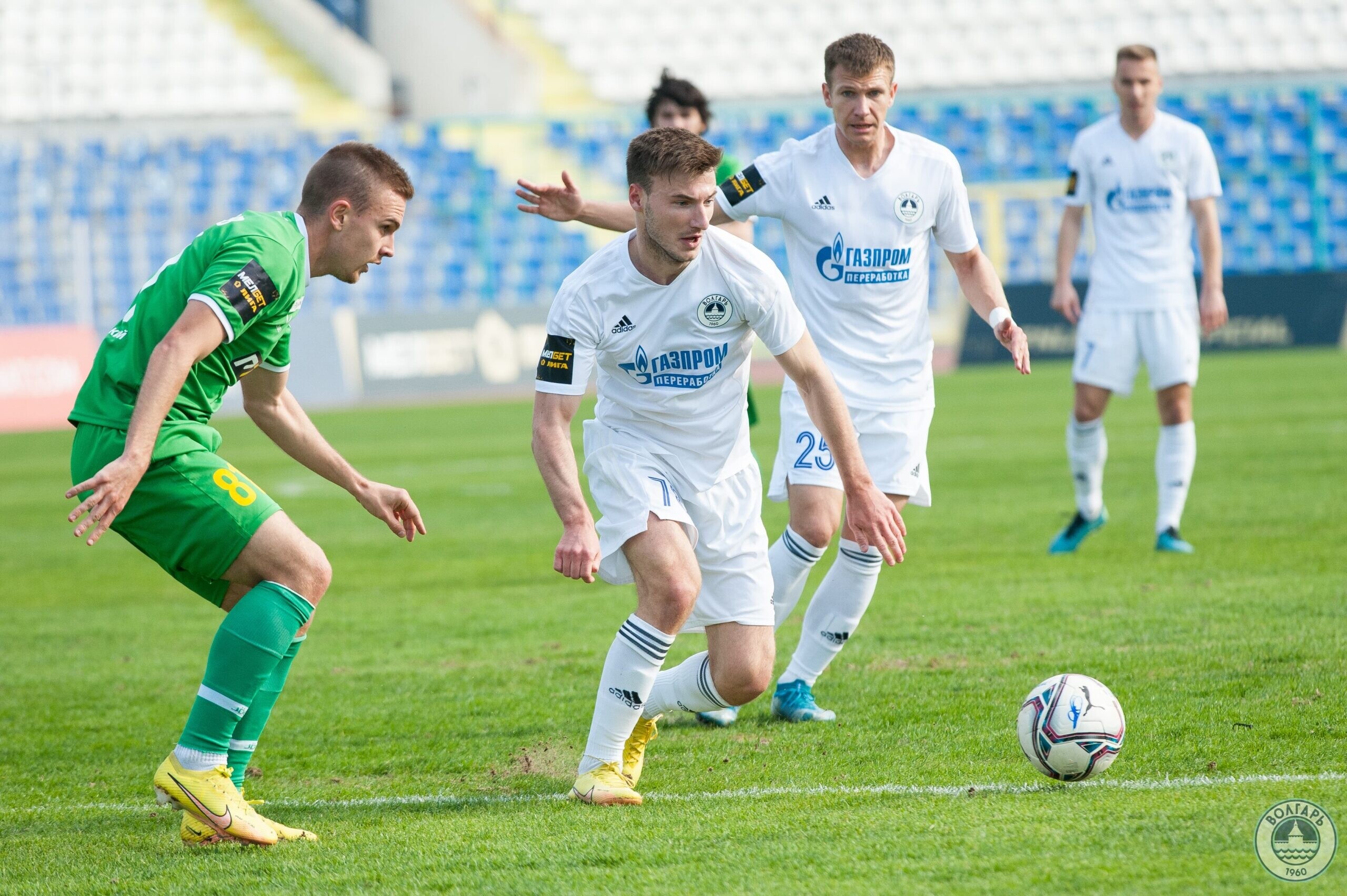 «Волгарь» сыграл в ничью с «Кубанью» на стадионе в Астрахани 