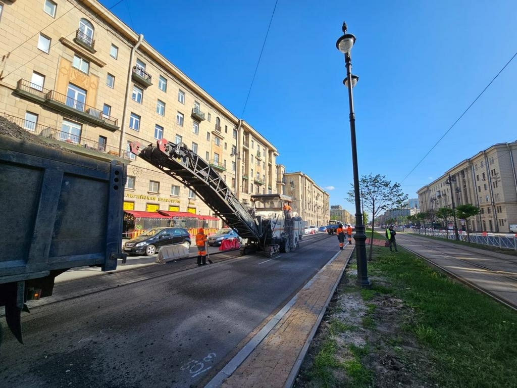 На Московском проспекте Петербурга отремонтируют дорогу