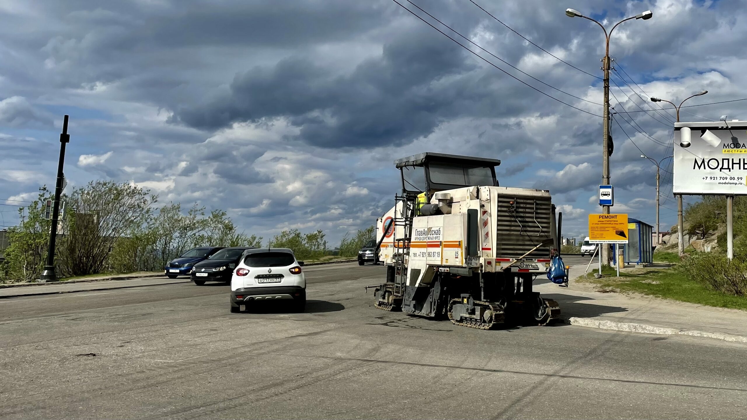 В Мурманске отремонтировали 6 из 18 запланированных участков дорог
