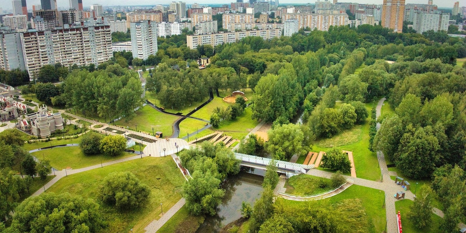Благоустройство парка «Яуза» в Москве завершено на 90%