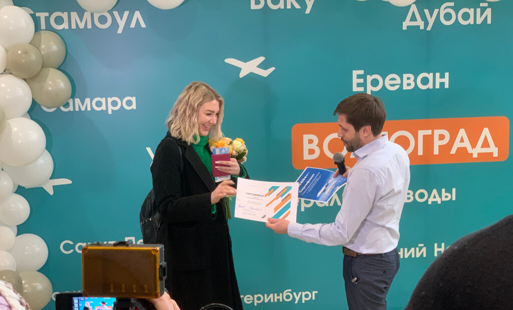 Рекордный пассажироток зафиксировали в аэропорту Волгограда 