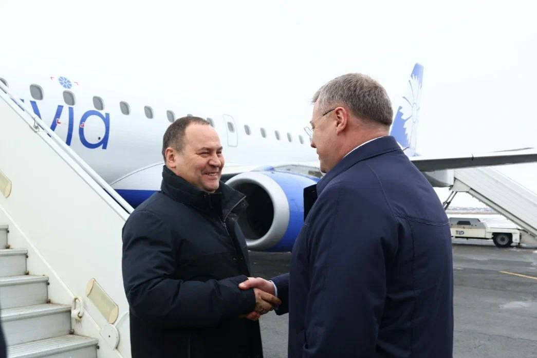 Премьер Беларуси Роман Головченко прибыл в Астраханскую область 
