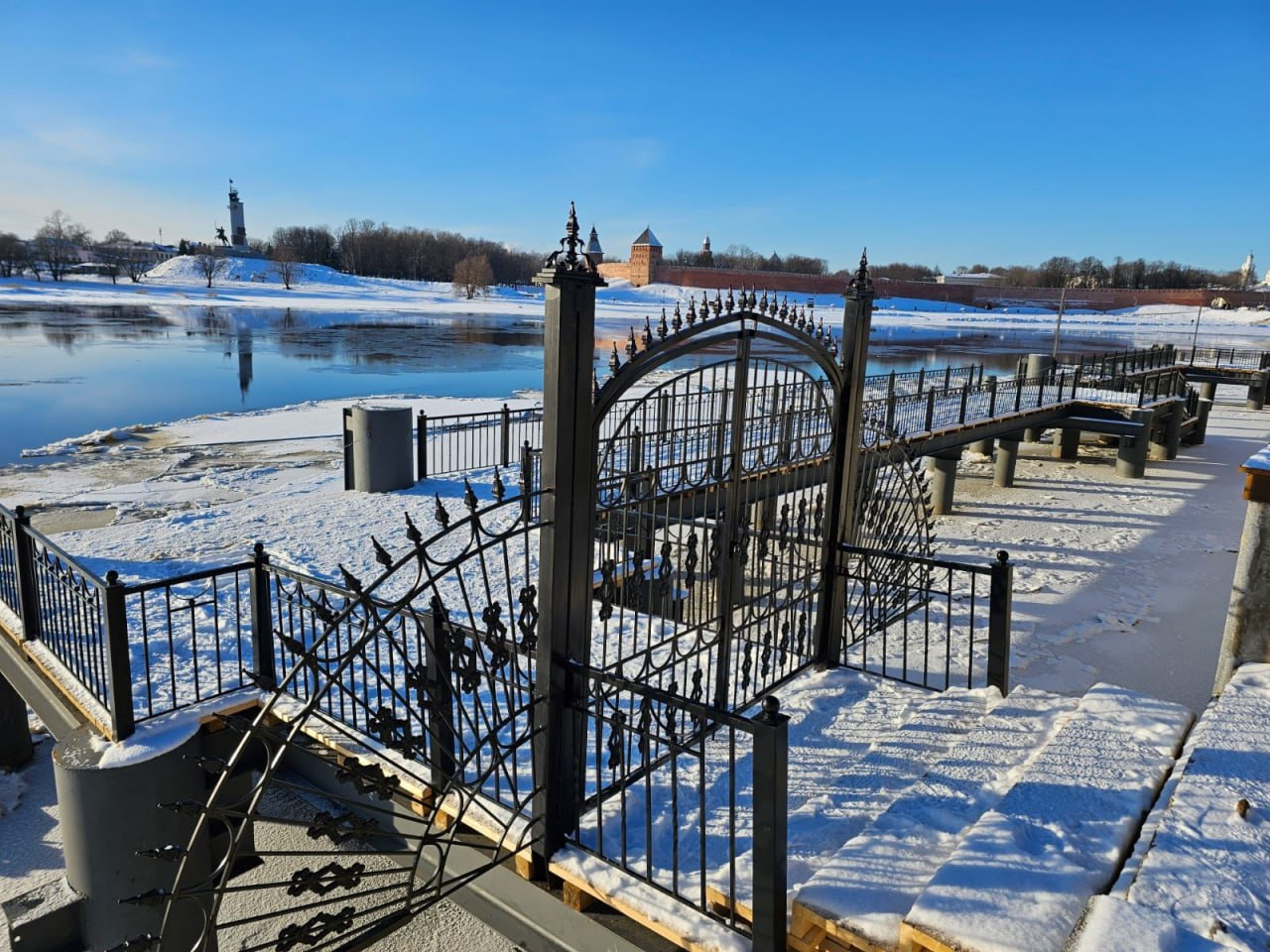 В Новгороде завершили строительство причала по маршруту «Из варяг в греки»