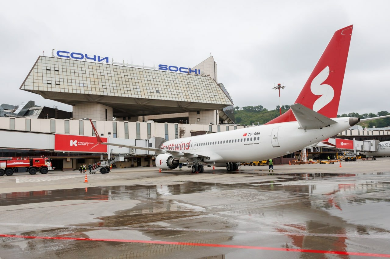 Southwind Airlines выполнила первый рейс из Сочи в Анталью 