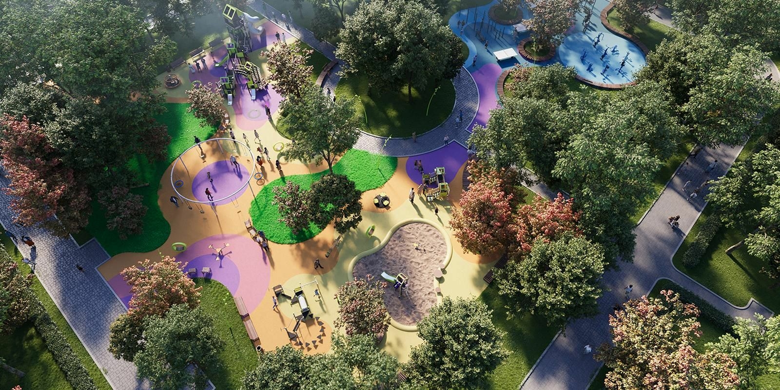 На севере Москвы началось благоустройство парка «Савеловский»