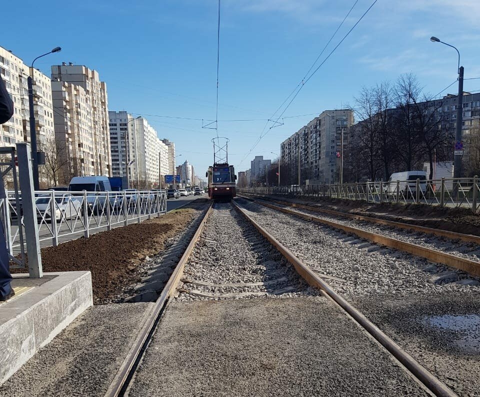 В Петербурге стартовал сезон ремонта трамвайных путей-2024
