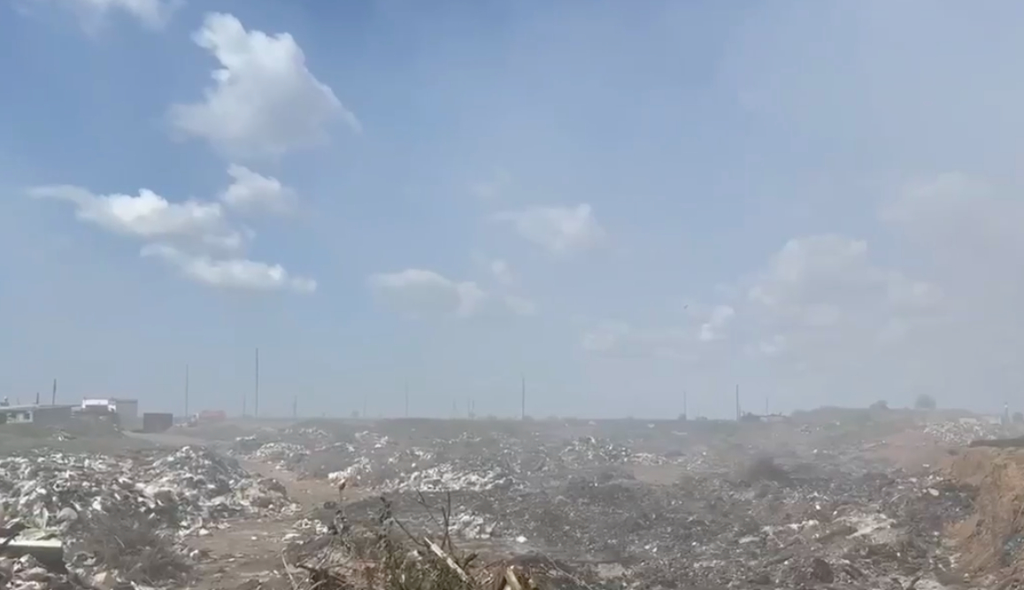 Тление полигона ликвидировали на севере Астраханской области 
