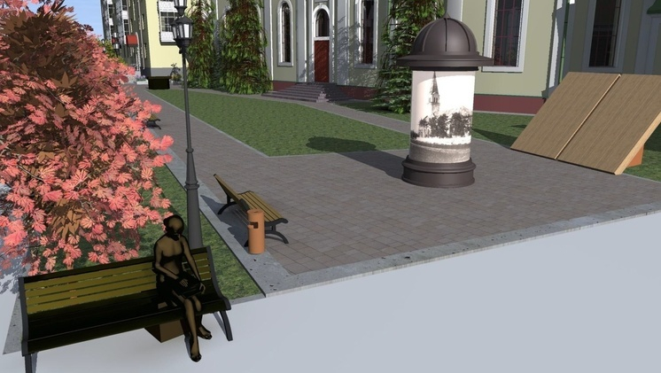 Благоустройство близ Кирхи затронет территорию шестой гимназии в Архангельске