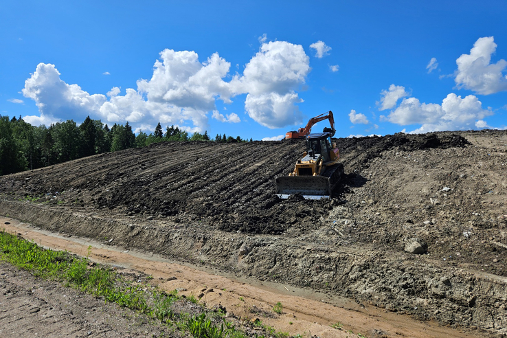 Рекультивация свалки в Светогорске Ленобласти выполнена на 49%