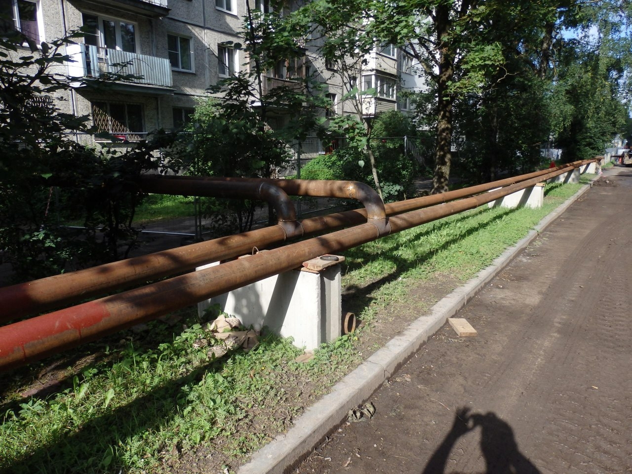 Жителей Гатчины получаю ГВС по временной схеме