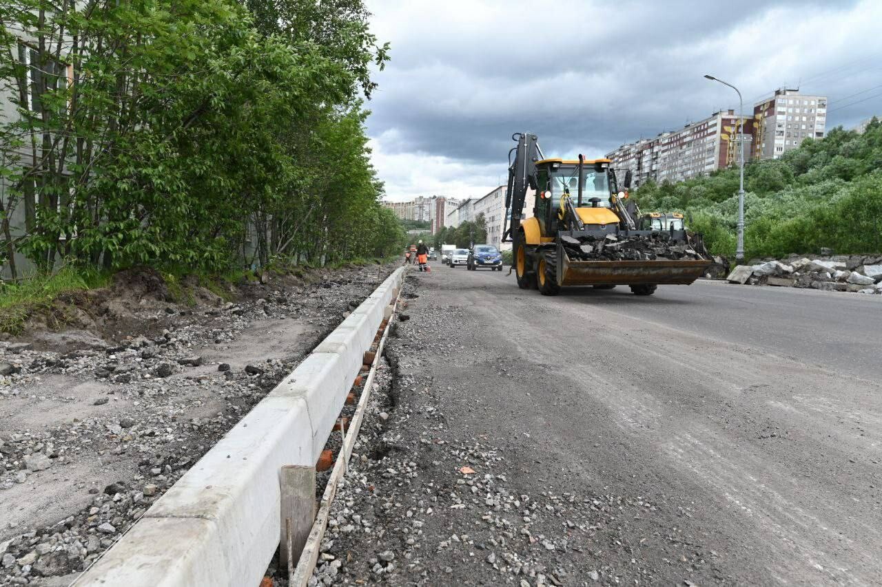 В Мурманске завершили ремонт четырех дорожных участков в рамках нацпроекта
