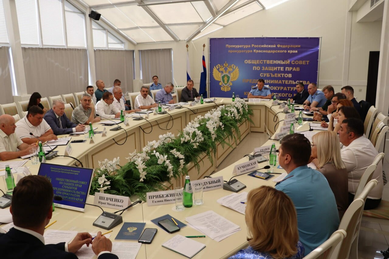 В Краснодаре на общественном совете при прокуратуре обсудили защиту прав предпринимателей 