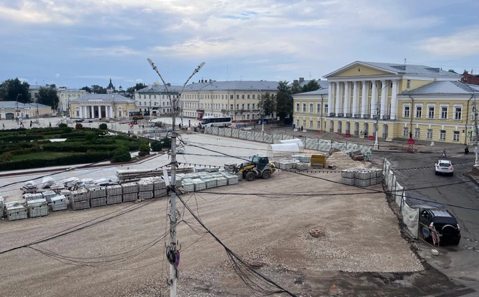 В Костроме изменят маршруты четырех автобусов из-за ремонта Сусанинской площади