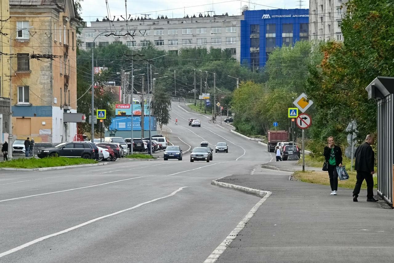 Большая часть объема дорожных работ в Мурманске завершена