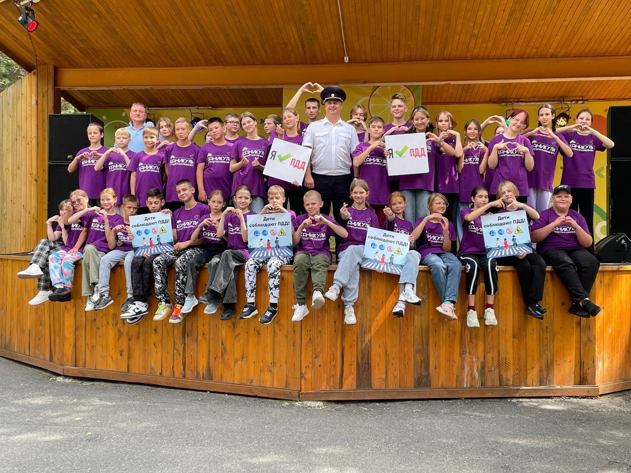 В Тюменской области поблагодарили «Детский дорожный дозор» за помощь в летний период