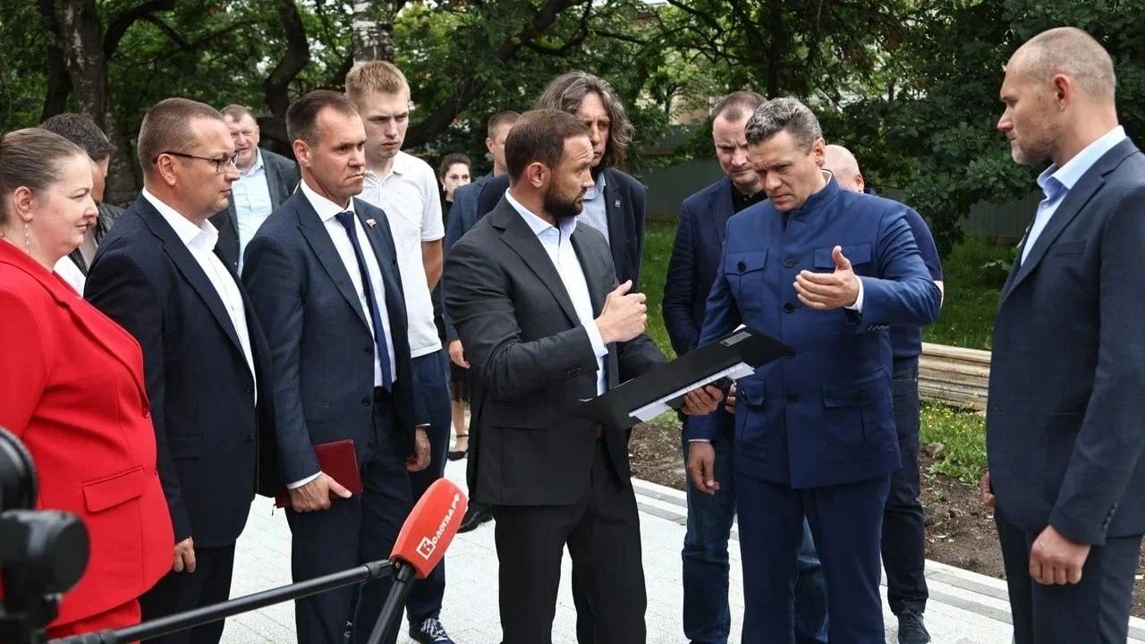 Филимонов и Жестянников посетили объекты благоустройства в Вологде