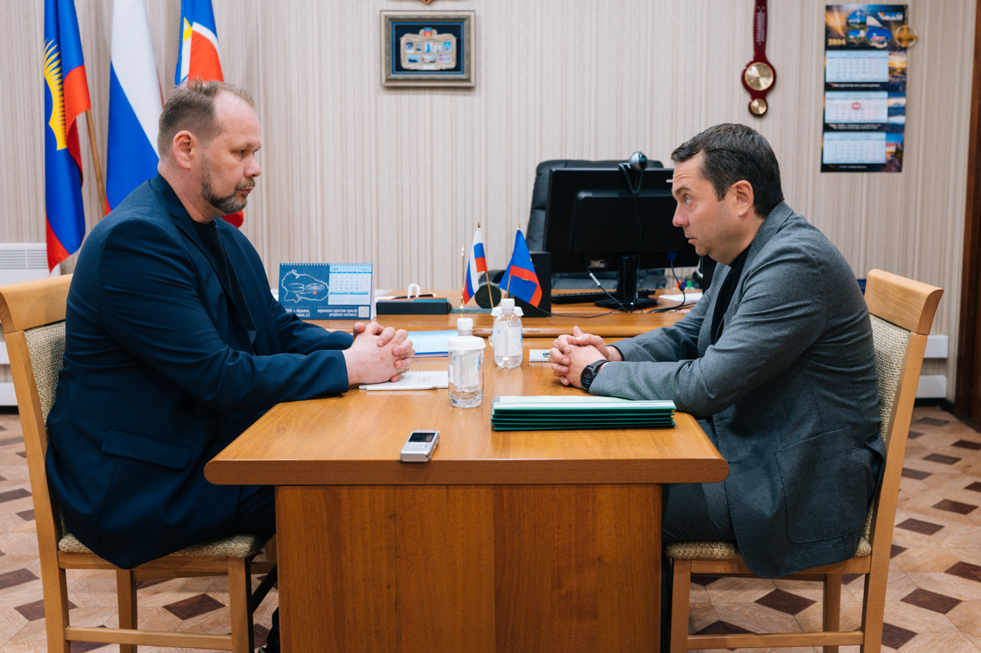 Андрей Чибис провел встречу с главой ЗАТО Александровск Ильясом Мазитовым