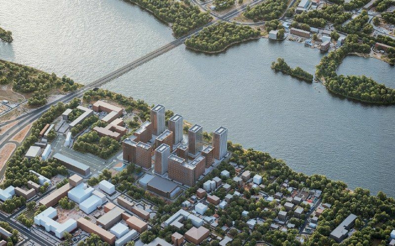 В Омске планируют построить жилой комплекс на берегу Иртыша