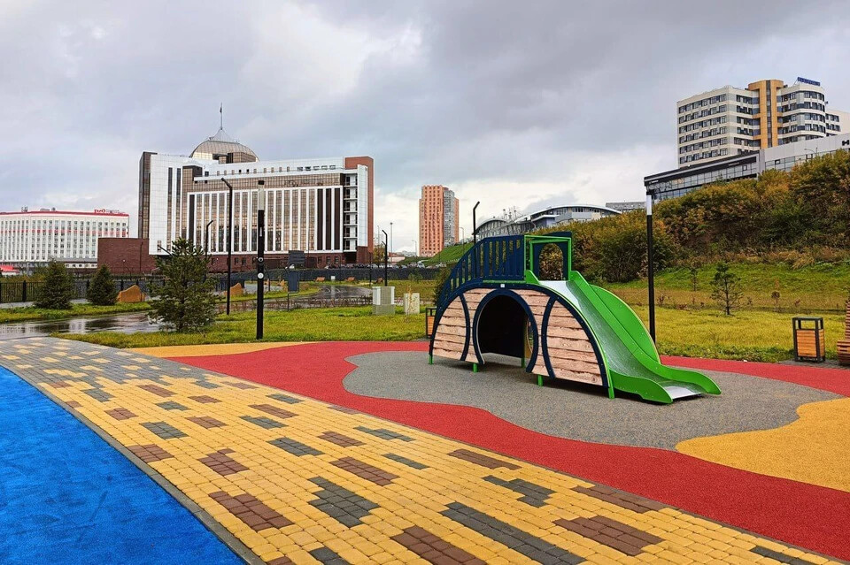 В Кемерове закончилось строительство участка набережной