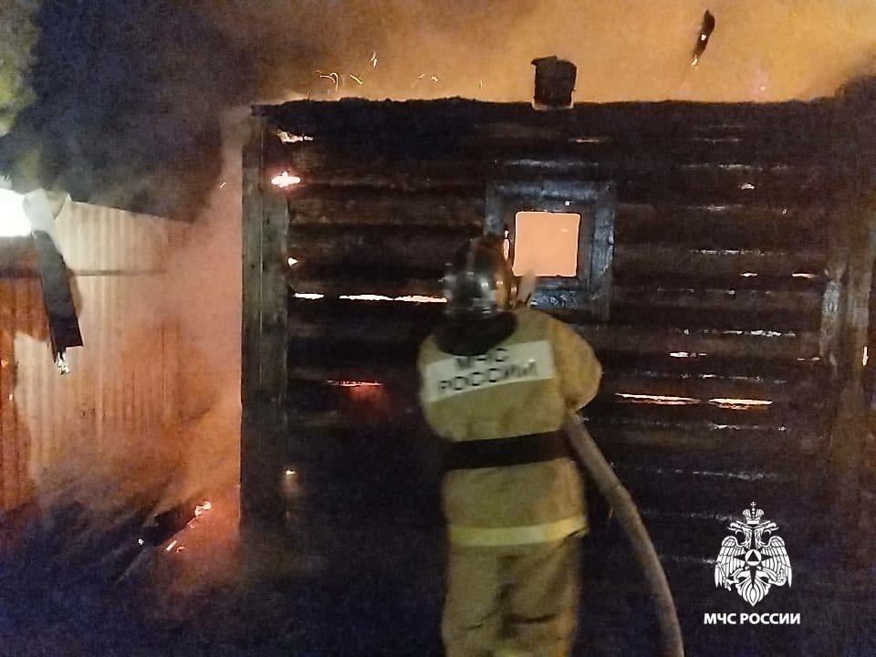Ночью в деревне Мотавино Тверской области сгорела баня
