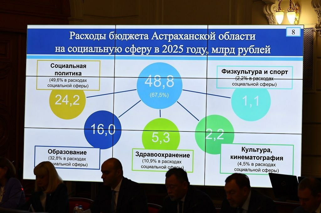 Астраханская область представила проект бюджета на 2025 год