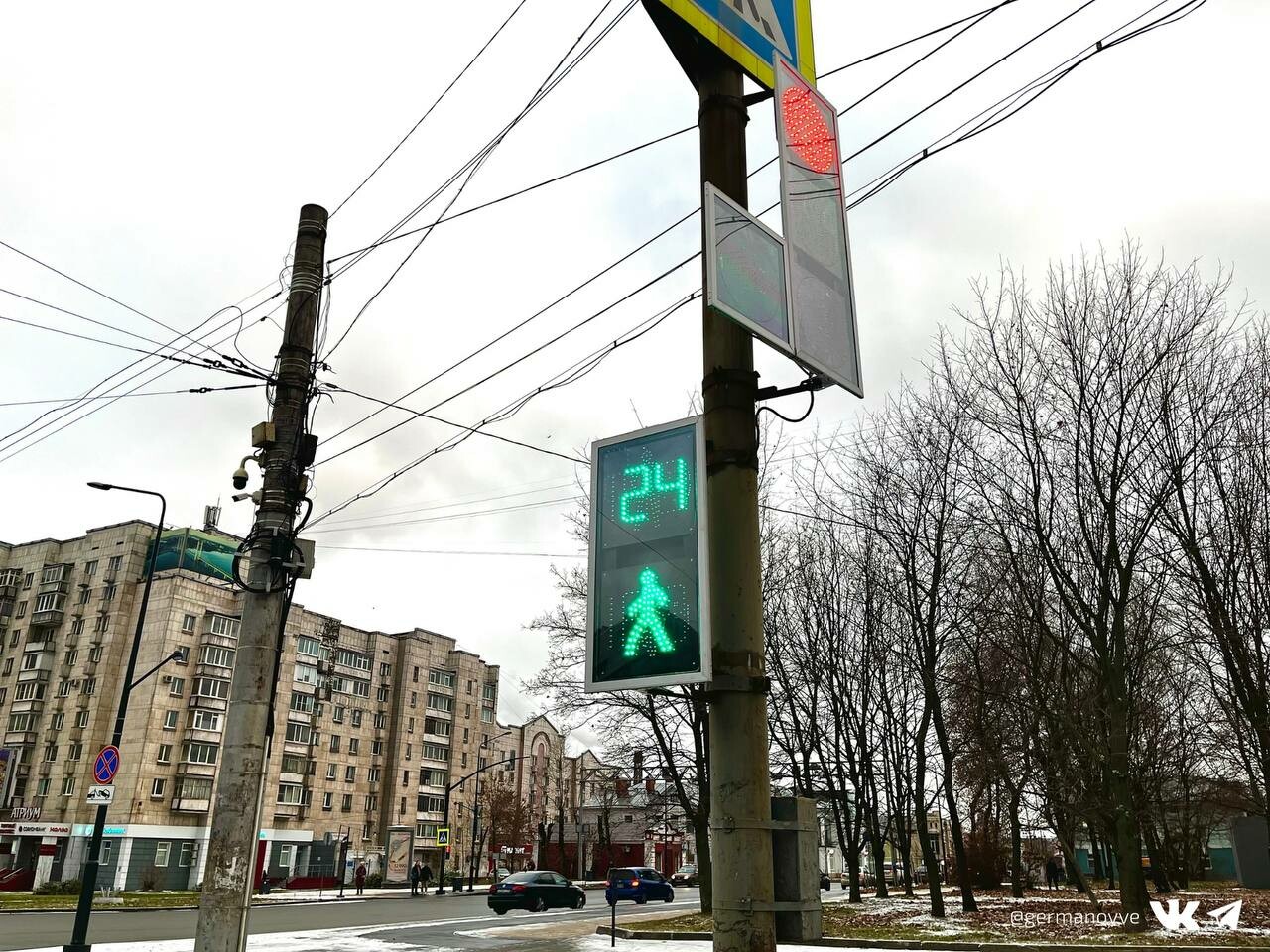 В Череповце на Красноармейской площади завершили реконструкцию светофоров
