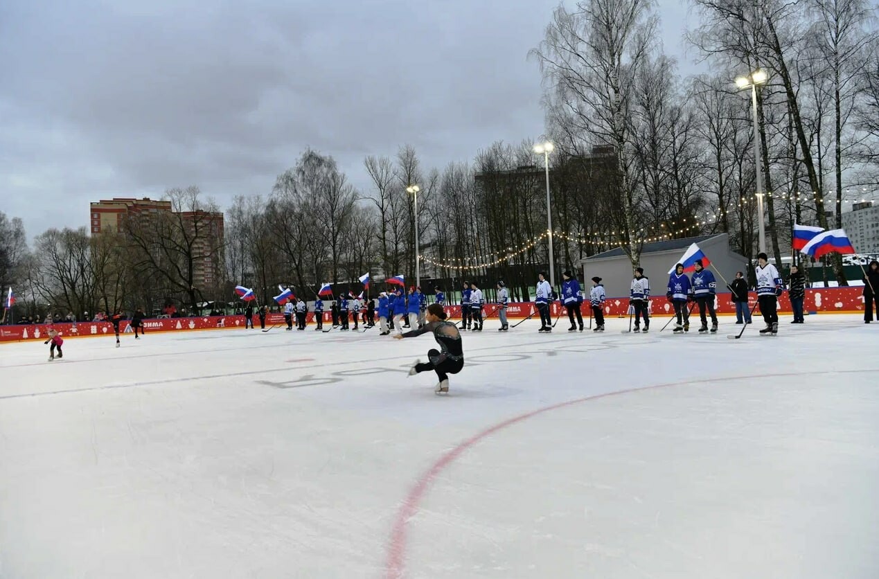 Ледовые катки откроют в парках ГО Пушкинский 1 декабря
