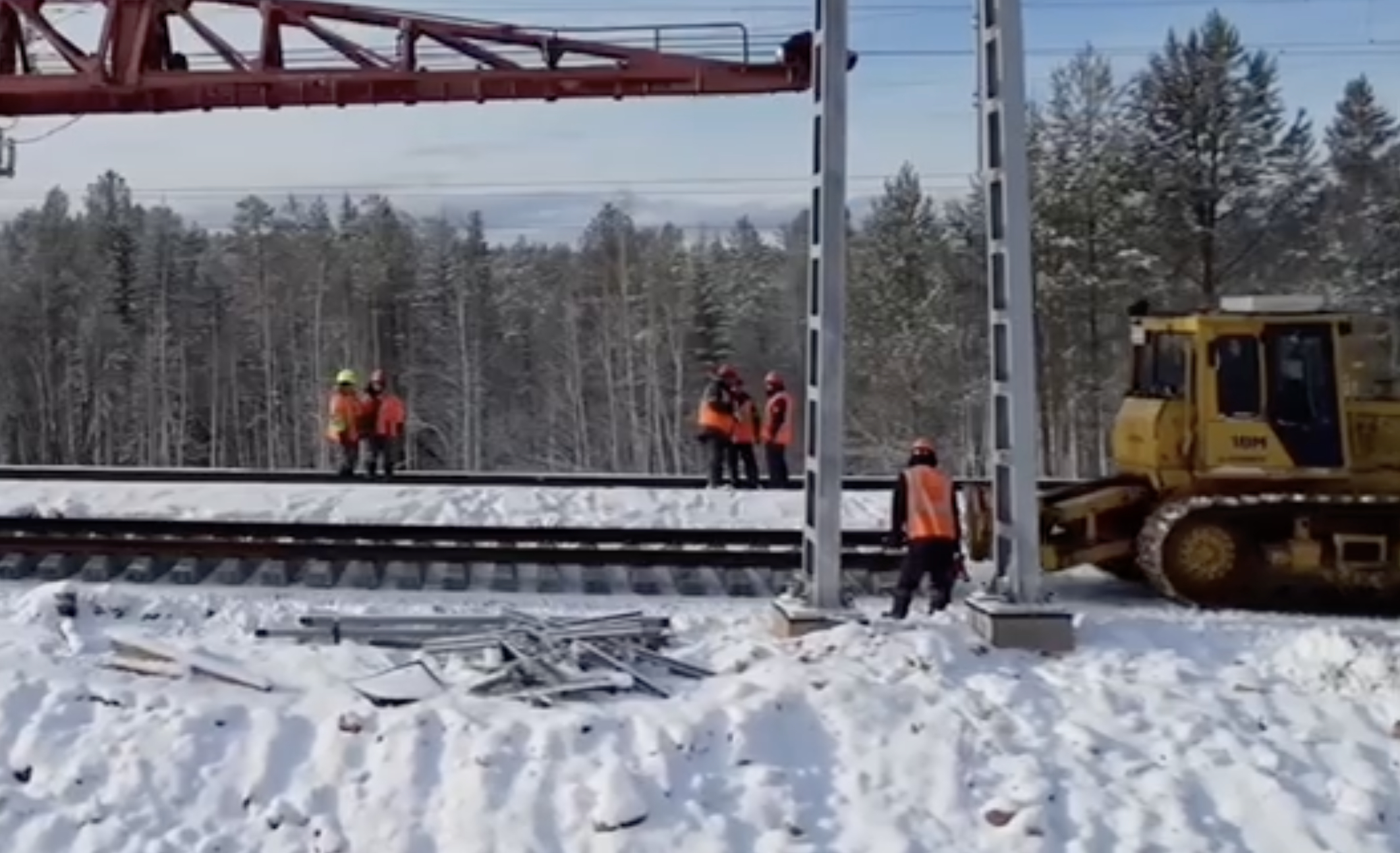 На Восточном полигоне в разы ускорили укладку путей