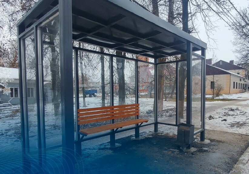 Шесть новых остановок поставили в Людиново