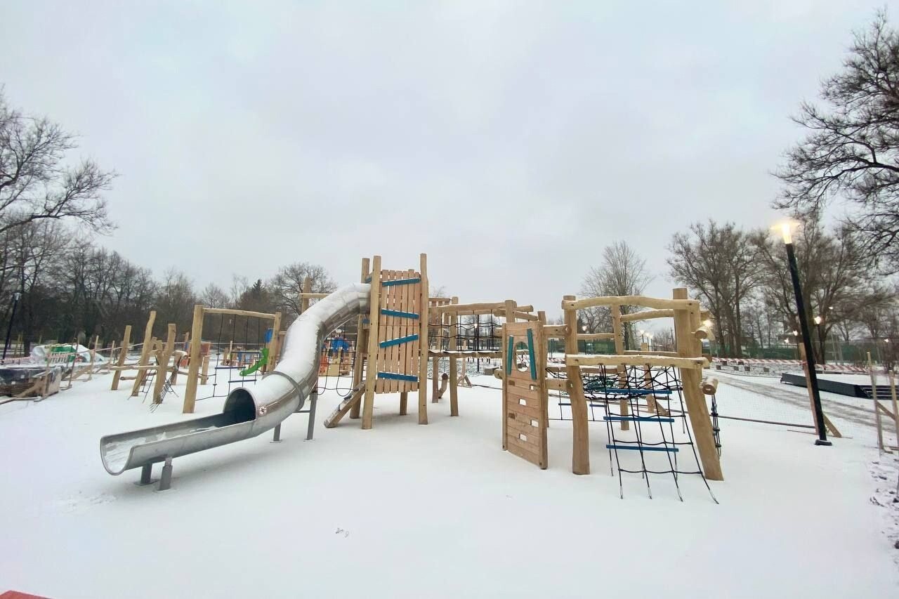 В Курске завершают последний этап благоустройства сквера на Союзной и Куйбышева