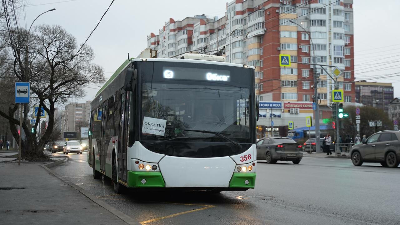 В Вологде в тестовом режиме запустили троллейбус до площади Бабушкина