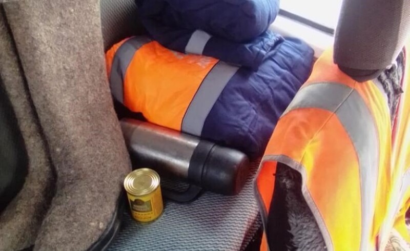 В Новосибирской области установили мобильные пункты обогрева для водителей