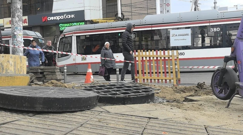 В Краснодаре подземный взрыв произошел из-за неправильно электрокабеля