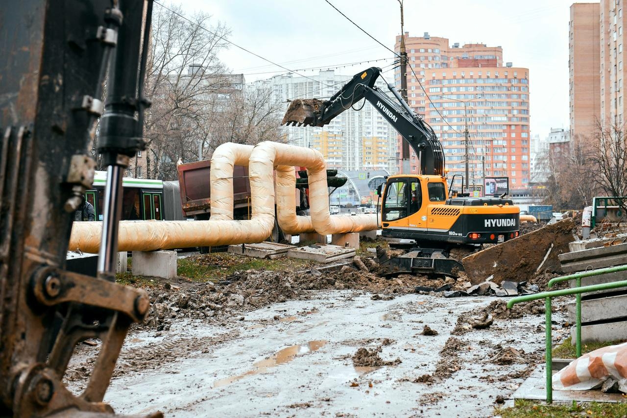 В Новых Химках отремонтировали магистральную теплосеть на Юбилейном проспекте