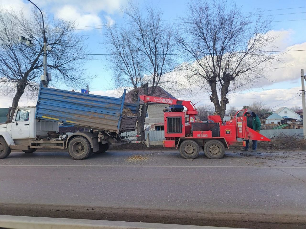 В Астрахани деревья приводят в порядок даже в праздники