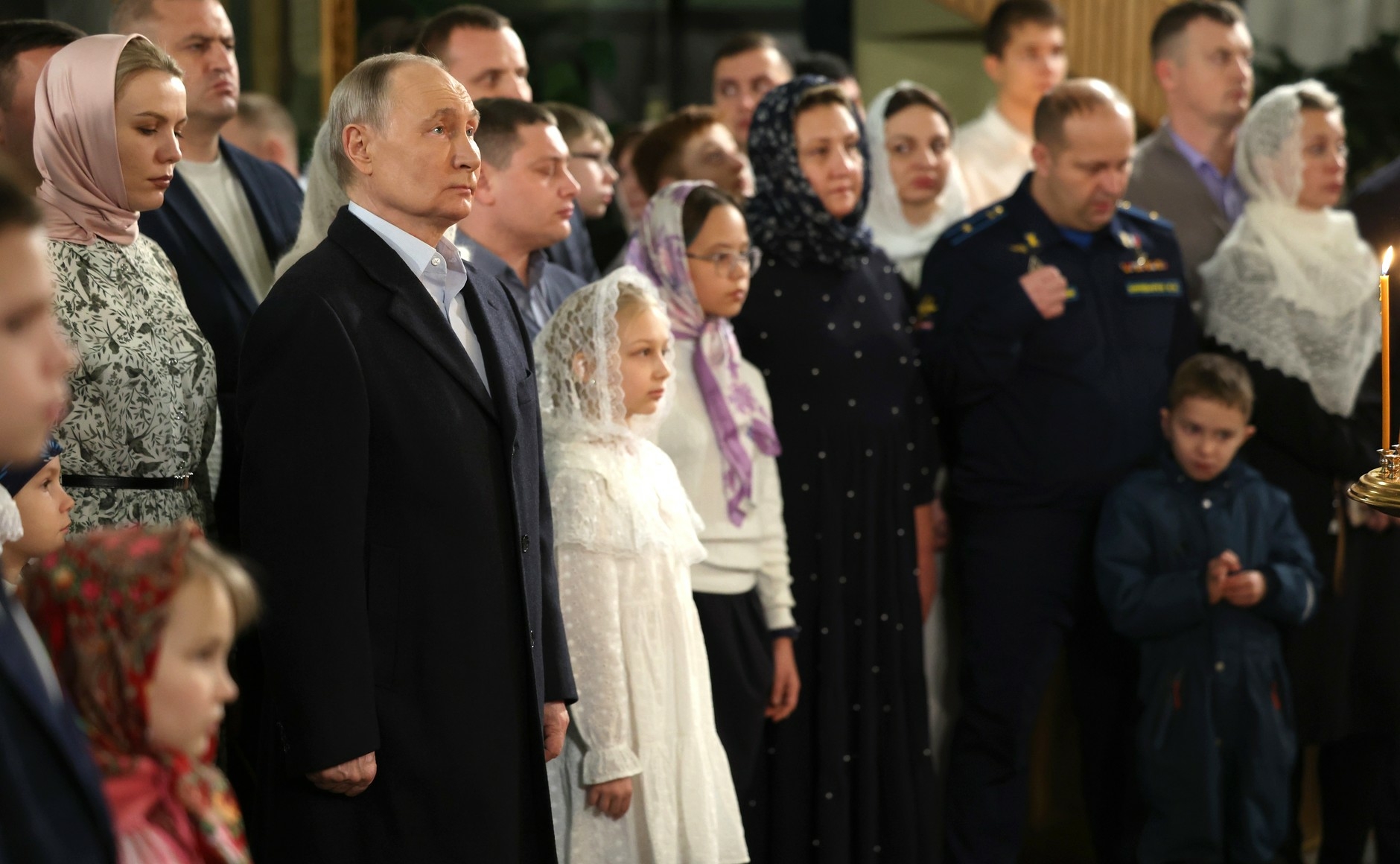 Путин поздравил россиян с Рождеством