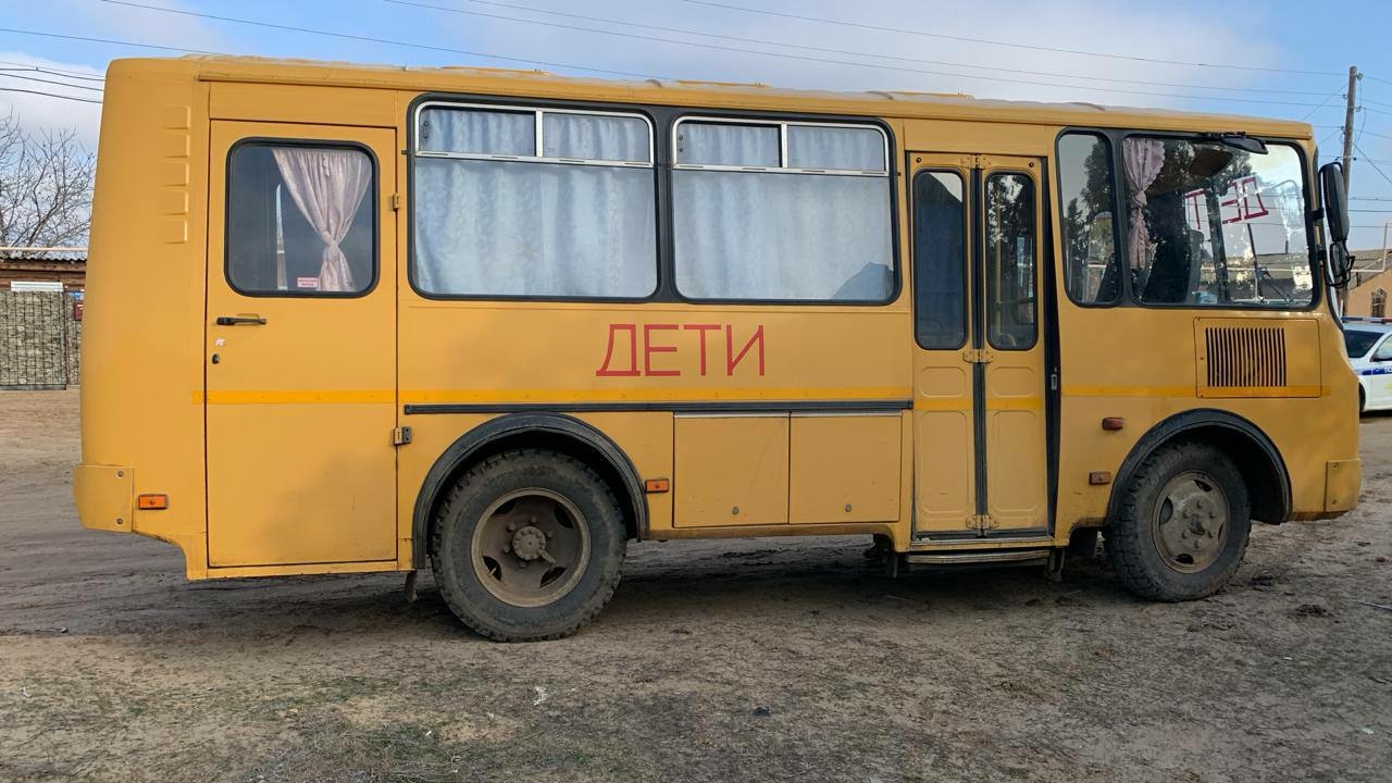 В Астраханской области пьяный водитель управлял школьным автобусом