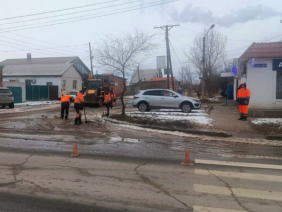 Водоотведение в микрорайоне Военный городок в Астрахани восстановлено