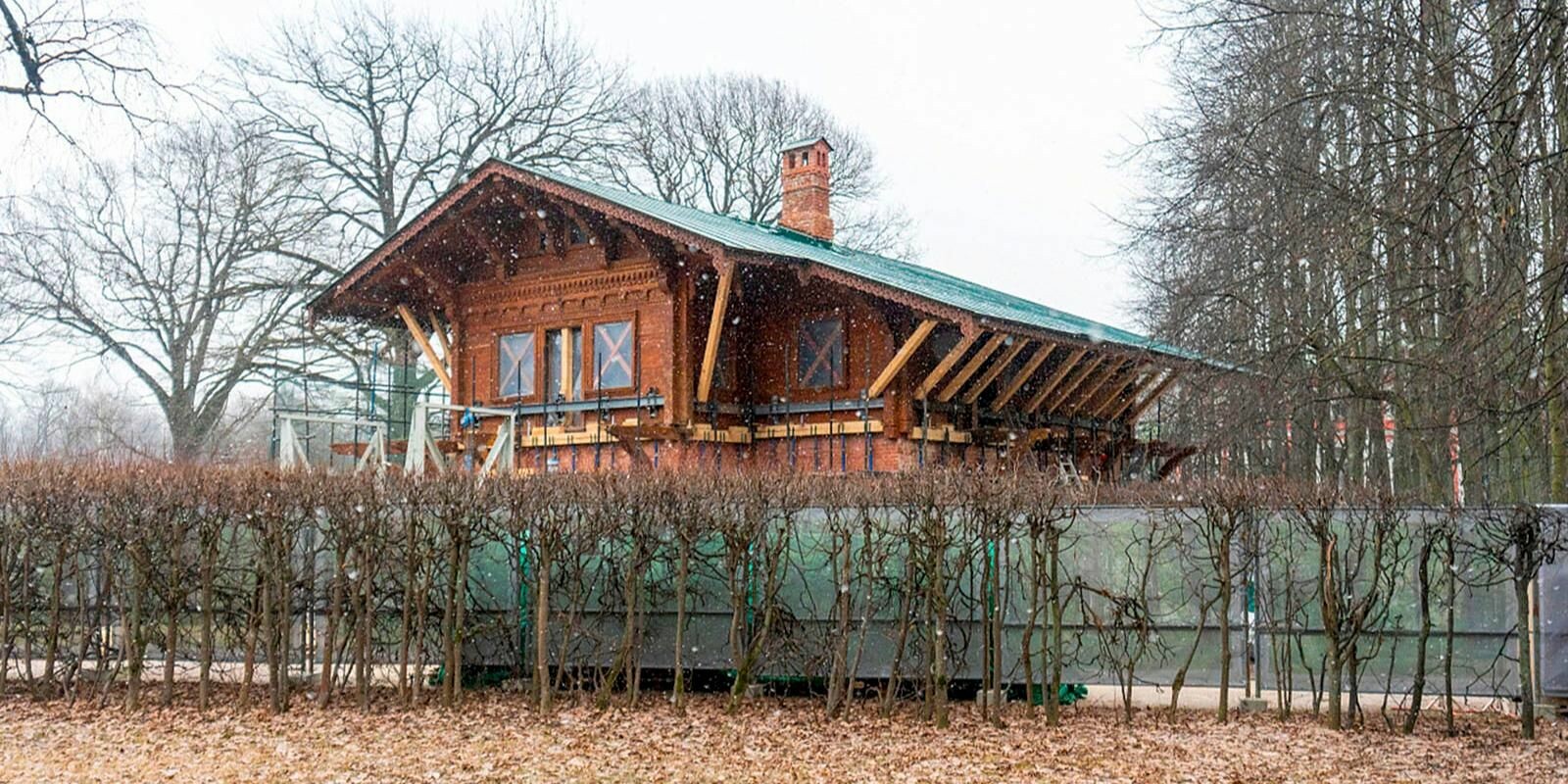 В усадьбе Кусково начался новый этап реставрации Швейцарского домика