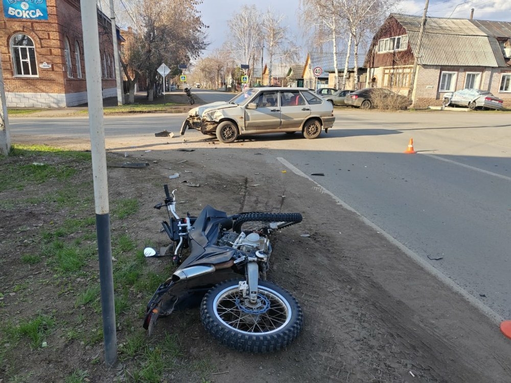 Несовершеннолетний мотоциклист попал в ДТП в Бузулуке