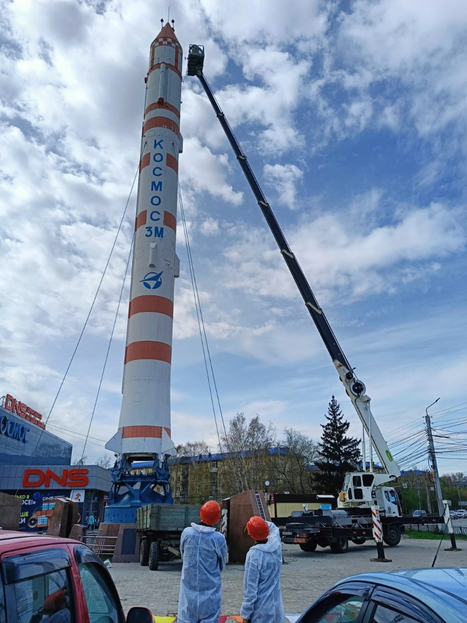 В Омске начали реставрацию ракеты-носителя «Космос–3М»