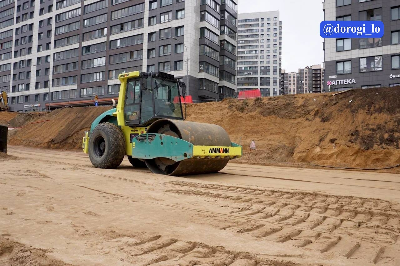 В Мурино готовность строительной развязки составляет 50%