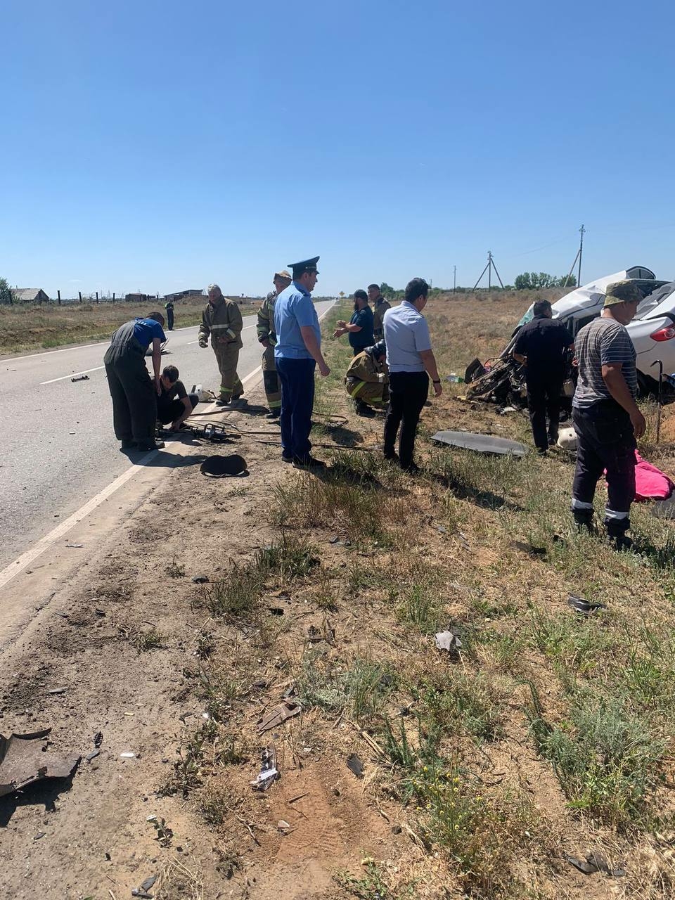 Лобовое столкновение в Астраханской области унесло три жизни