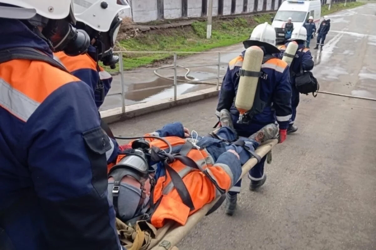 На «Уральском бройлере» спасали человека в учениях